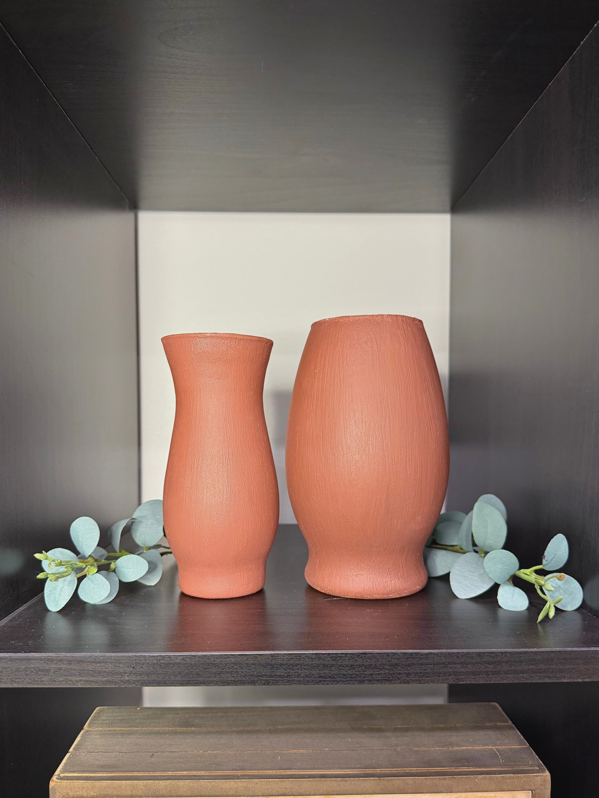 Terracotta Painted Round Vase