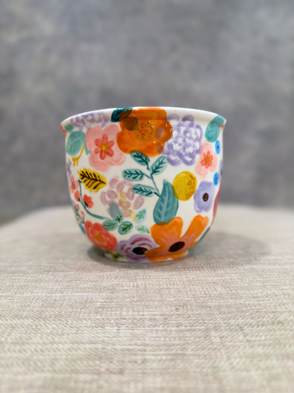 Handpainted Floral vase