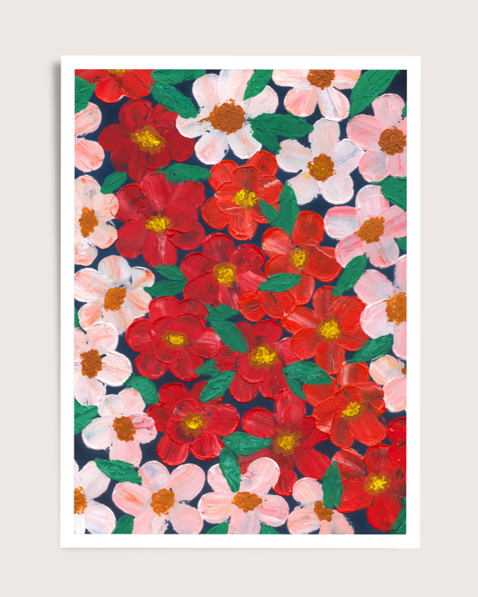 buy Midnight Blooms art print online