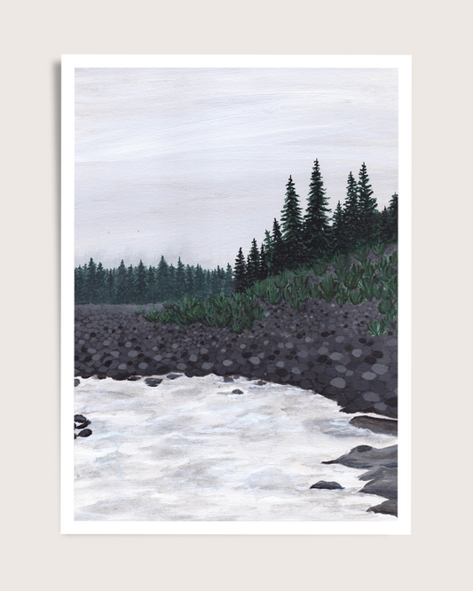 Nature-Inspired Nisqually River Painting