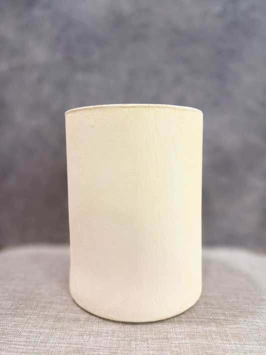 Large Cream Textured Vase