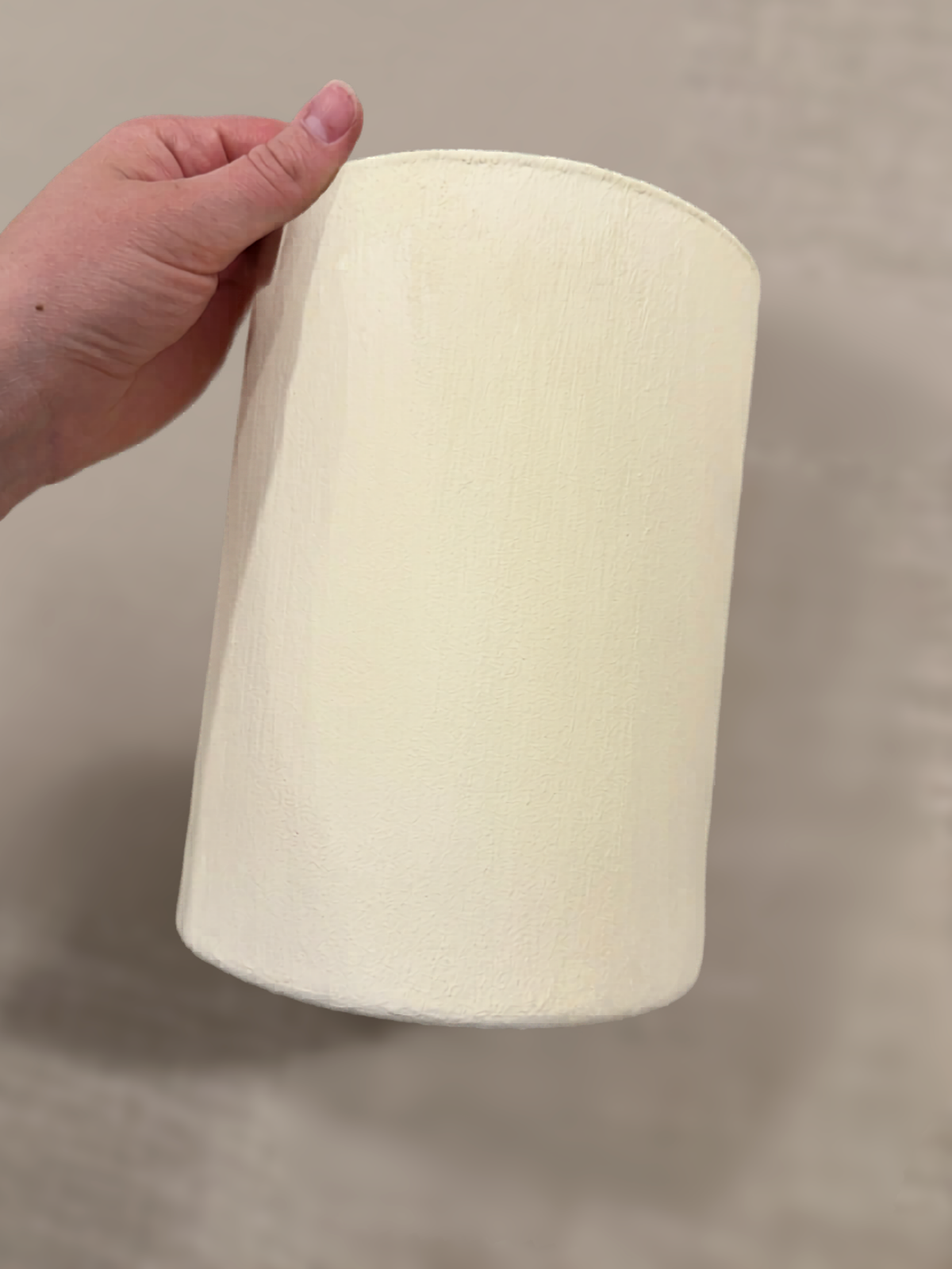 Large Cream Textured Vase