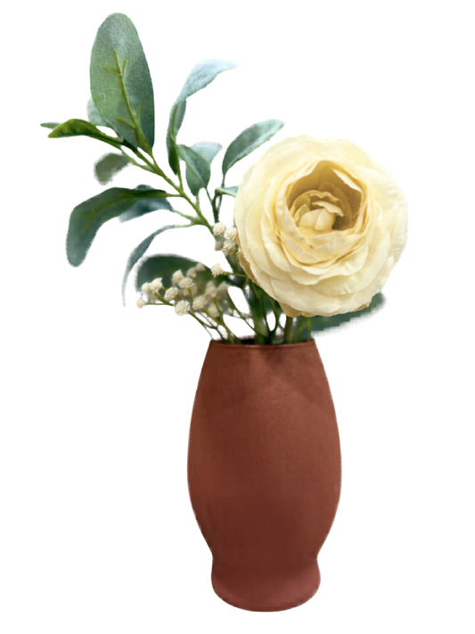 Terracotta Painted Round Vase
