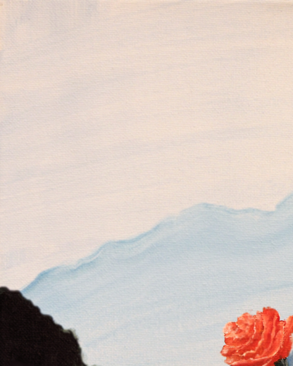 Original Mountain Roses art print for Sale