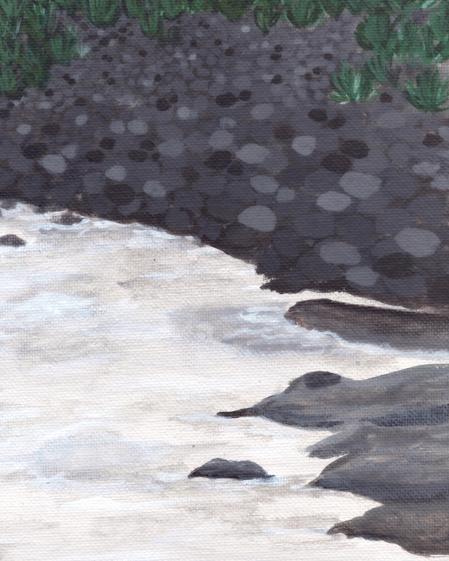 Nature-Inspired Nisqually River Painting art print