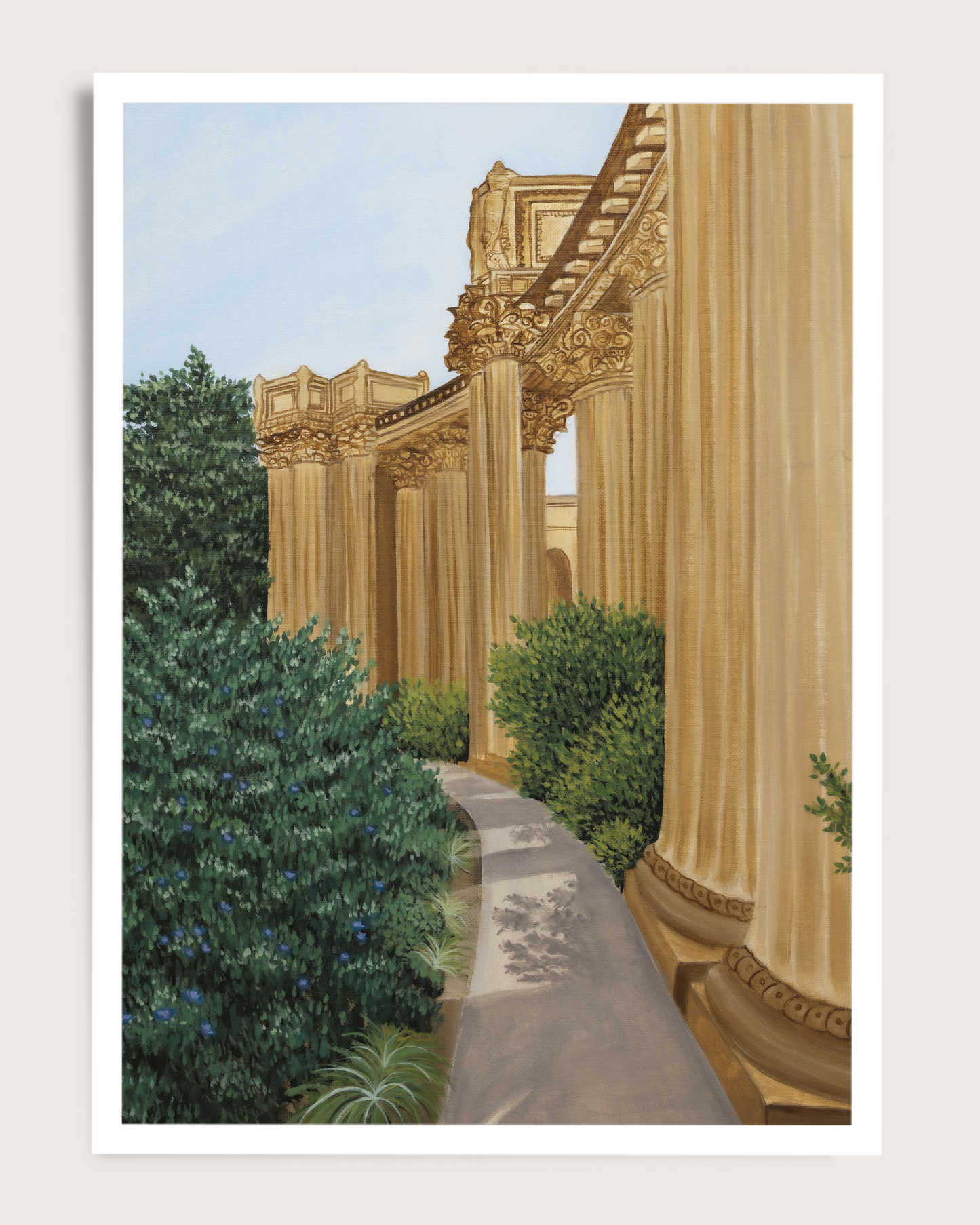 painting of california's palace of fine arts for sale